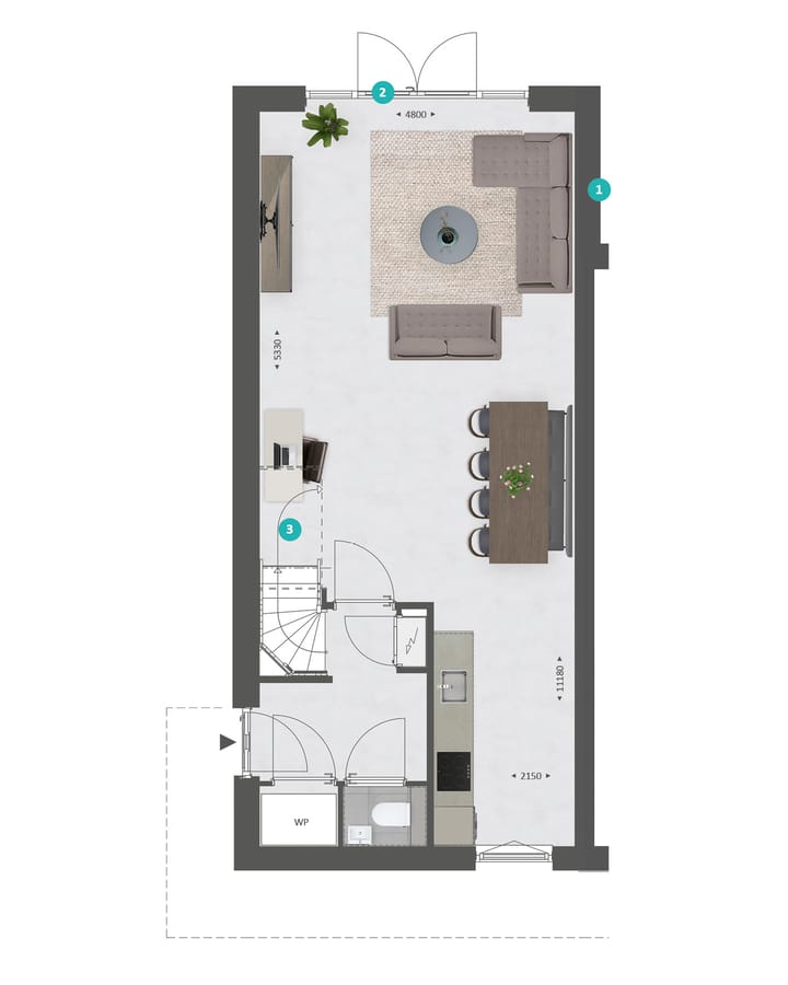 Foto 3 van 117 | Hoekwoning | Gehucht Zuid Fase 1 (Bouwnr. 117)