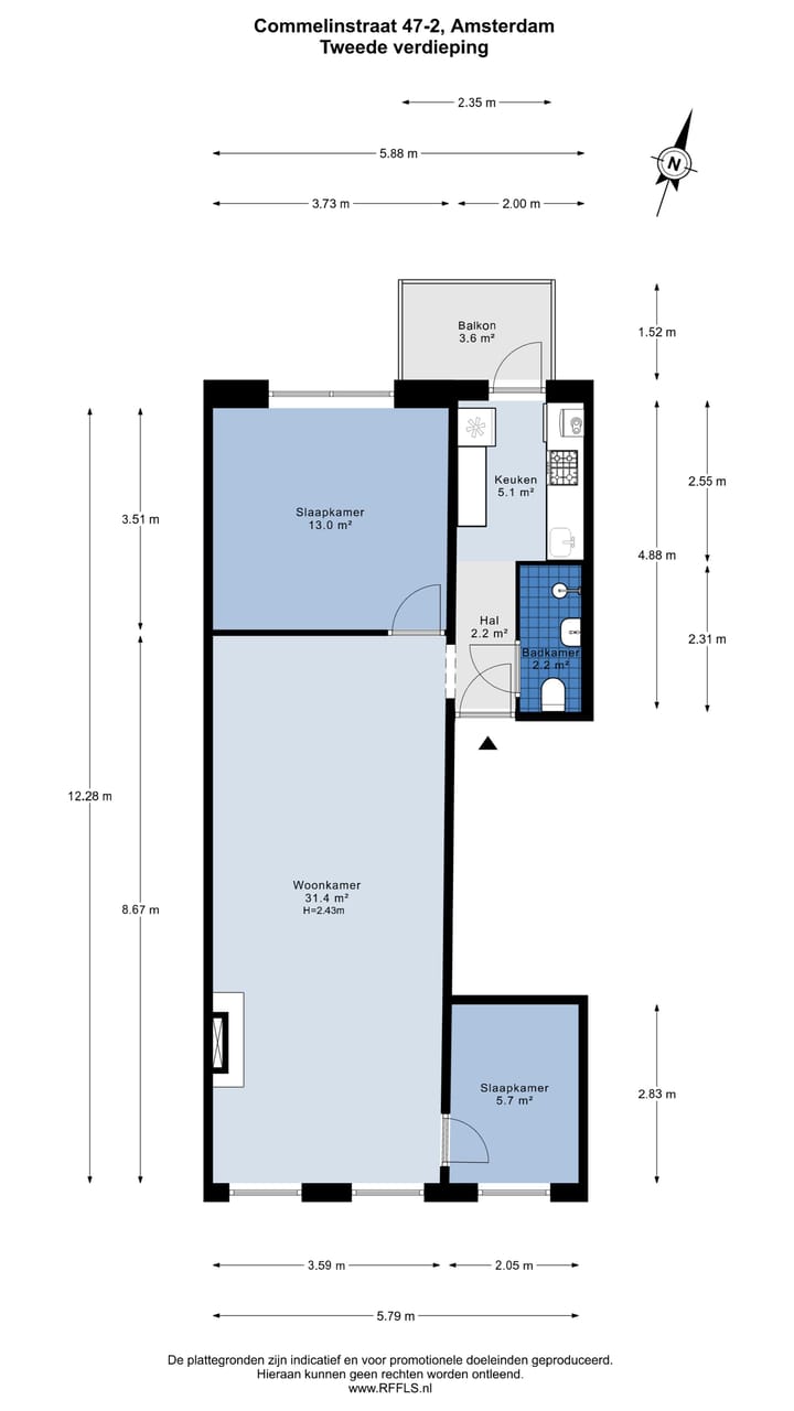 Foto 37 van Commelinstraat 47-2