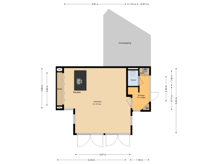 Begane grond gastenverblijf