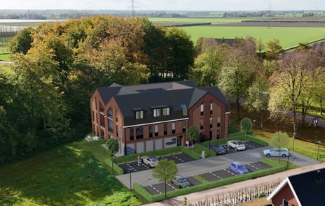 Foto van 11 nieuwbouwappartementen De Meent te Kraggenburg Portiekflat