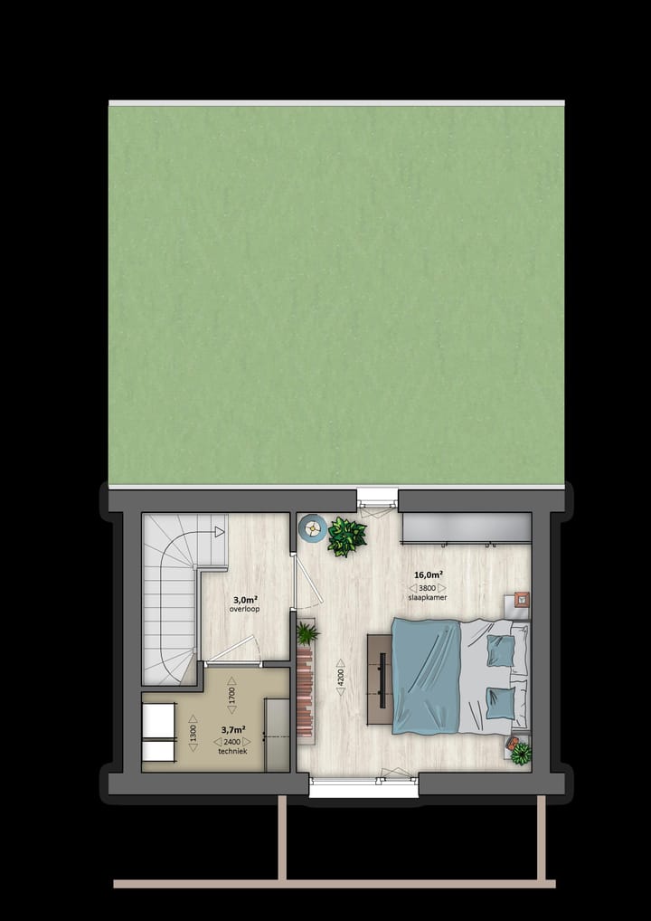 Foto 5 van ST3 / ST3s | tussenwoning met pergola (Bouwnr. 262)