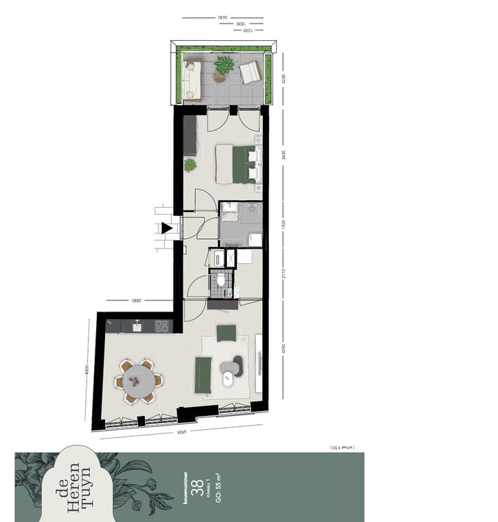 Photo 2 of 2-kamerappartement (Bouwnr. 38)