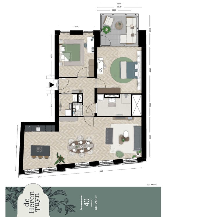 Photo 3 of 3-kamerappartement (Bouwnr. 40)