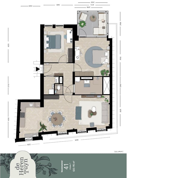 Photo 3 of 3-kamerappartement (Bouwnr. 41)