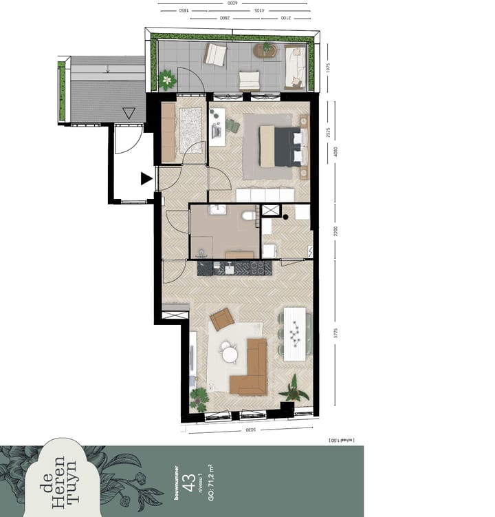 Photo 3 of 3-kamerappartement (Bouwnr. 43)