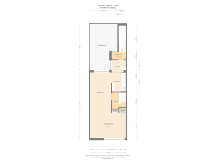 Eerste verdieping woning