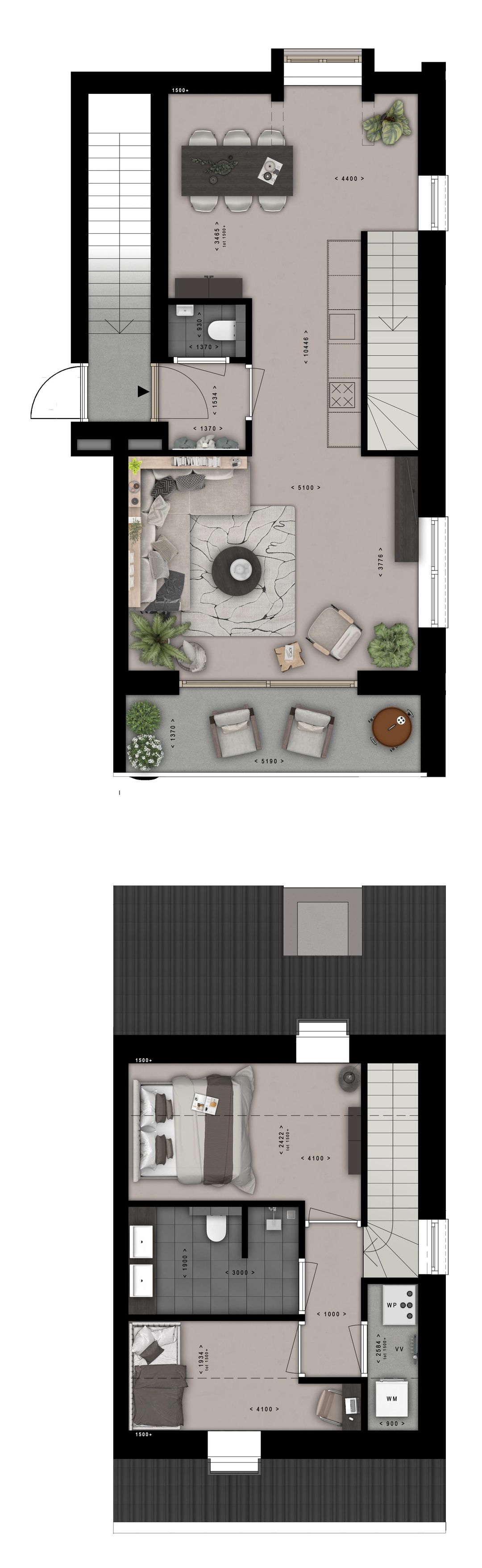 Foto 2 van Bovenwoning hoek (Bouwnr. 16)