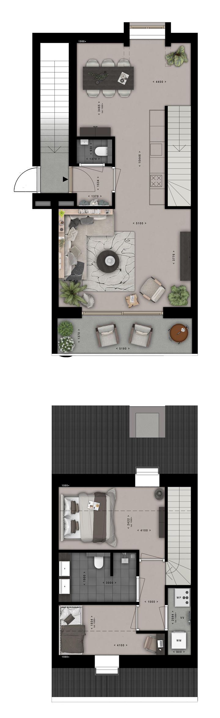 Foto 2 van Bovenwoning midden (Bouwnr. 12)