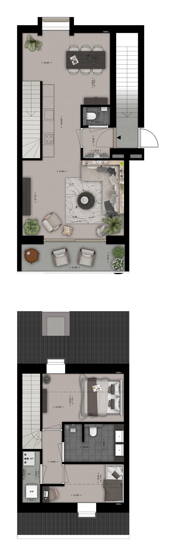 Foto 2 van Bovenwoning midden (Bouwnr. 13)