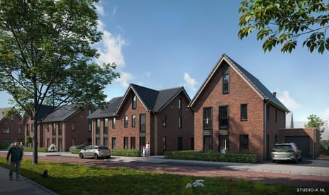 Foto van Laanzicht 2-onder-1-kapwoning