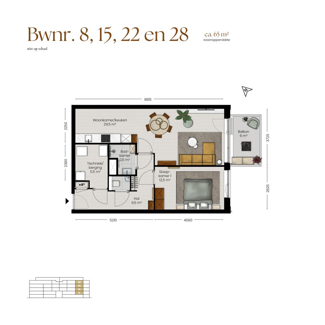 Foto 7 van Type 1 (Bouwnr. 15)