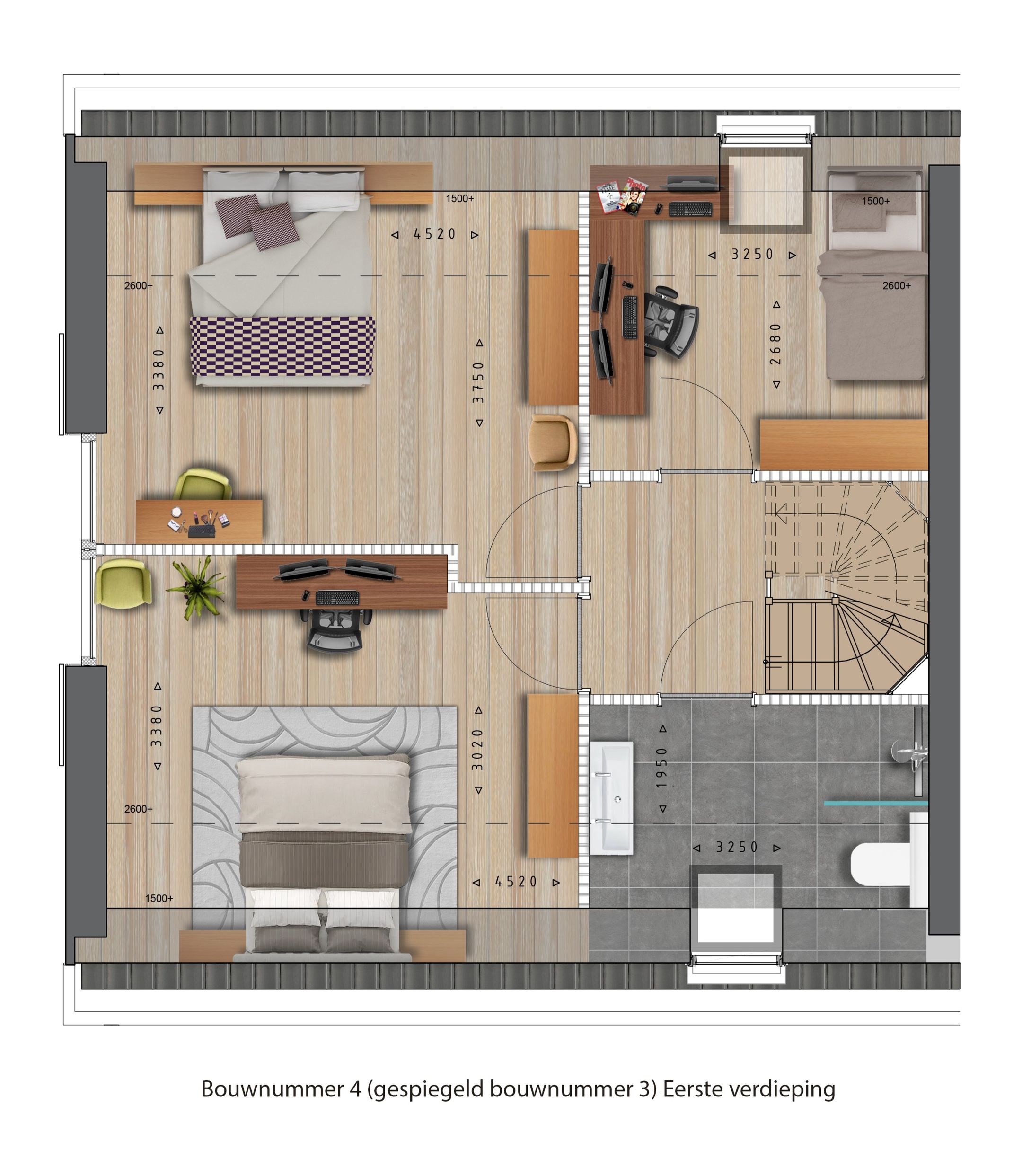 Foto 3 van Twee-onder-één-kap Schuurwoning (Bouwnr. 4)