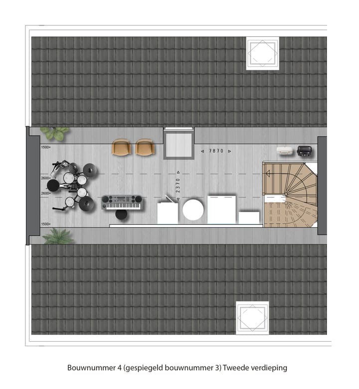 Photo 4 of Twee-onder-één-kap Schuurwoning (Bouwnr. 4)