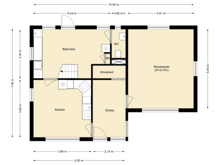 woonhuis - begane grond