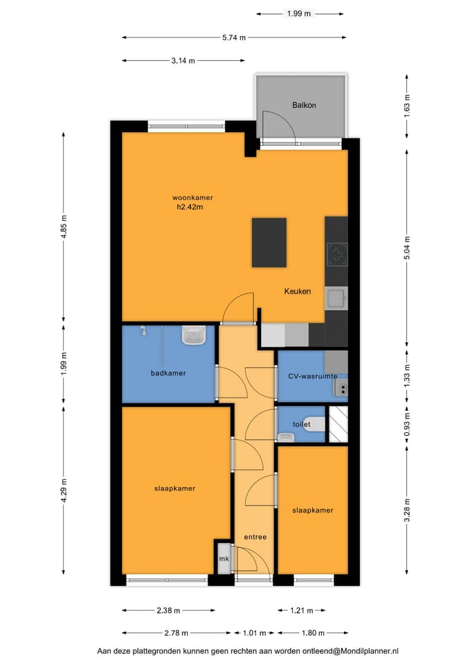 Foto 34 van Graaf van Burenstraat 2-F24