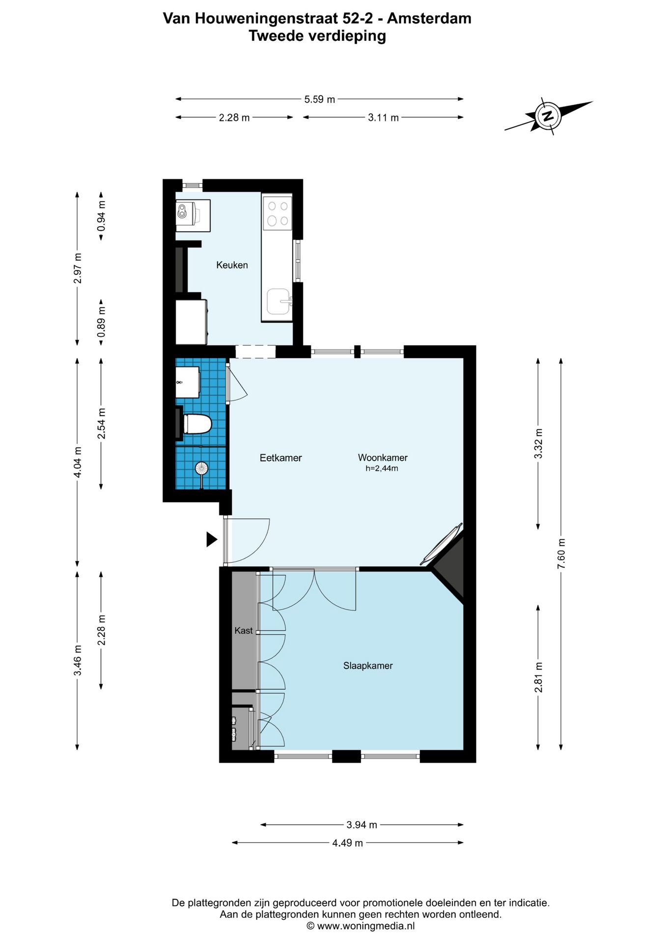 Foto 24 van Van Houweningenstraat 52-2