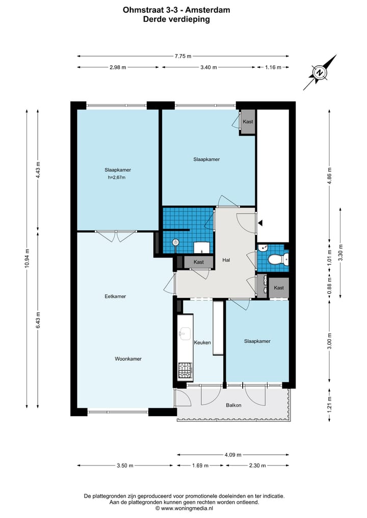 Foto 23 van Ohmstraat 3-3