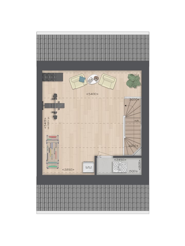 Foto 5 van Tussenwoning type D (Bouwnr. 4)