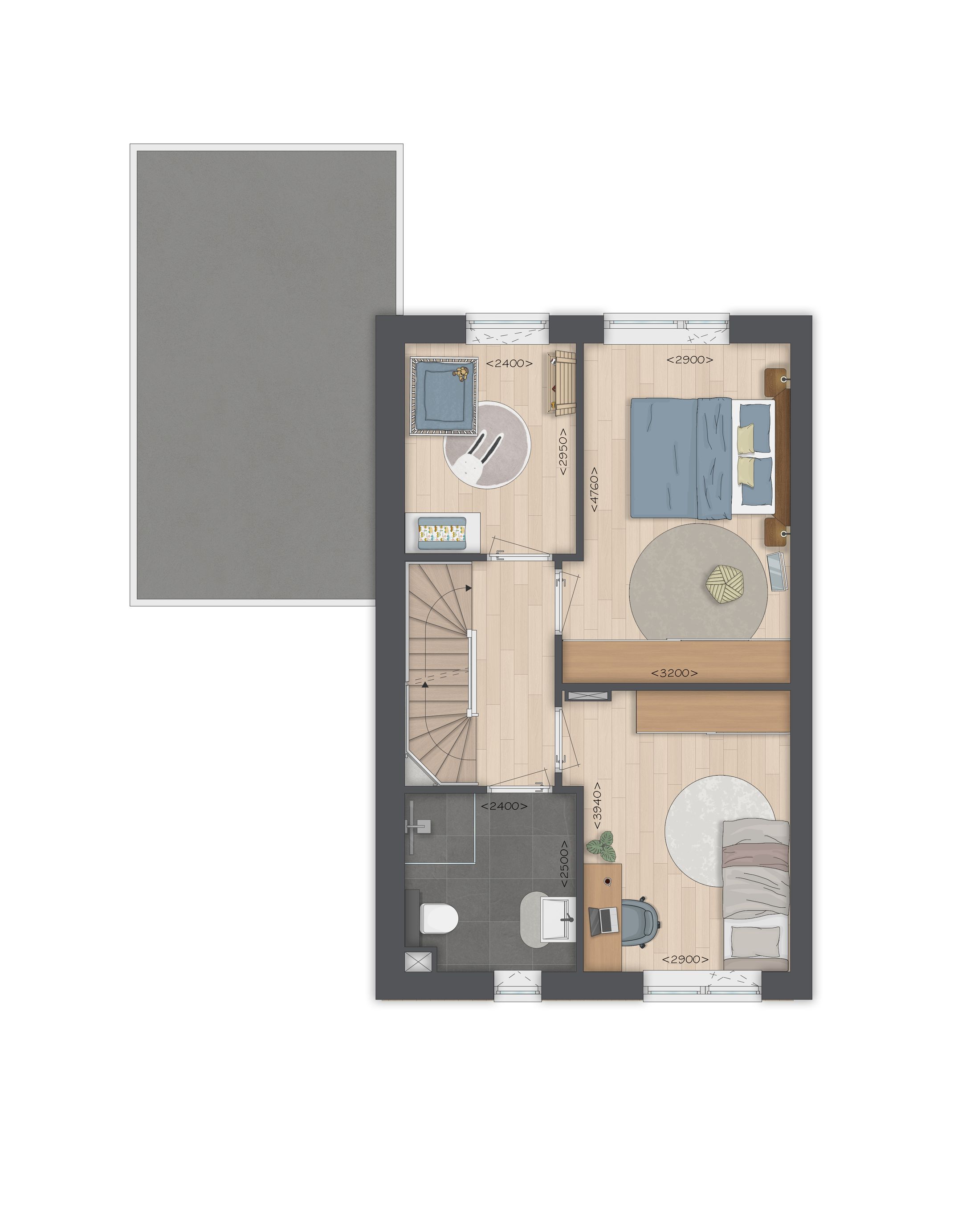 Foto 3 van Hoekwoning type C (Bouwnr. 3)