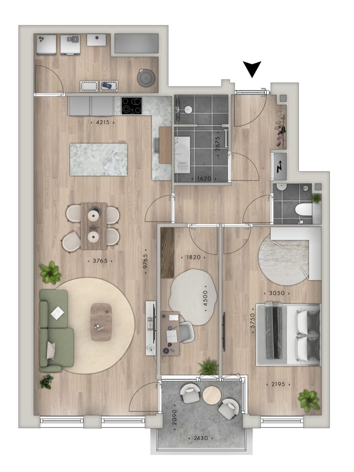 Foto 3 van Appartement (Bouwnr. 3)