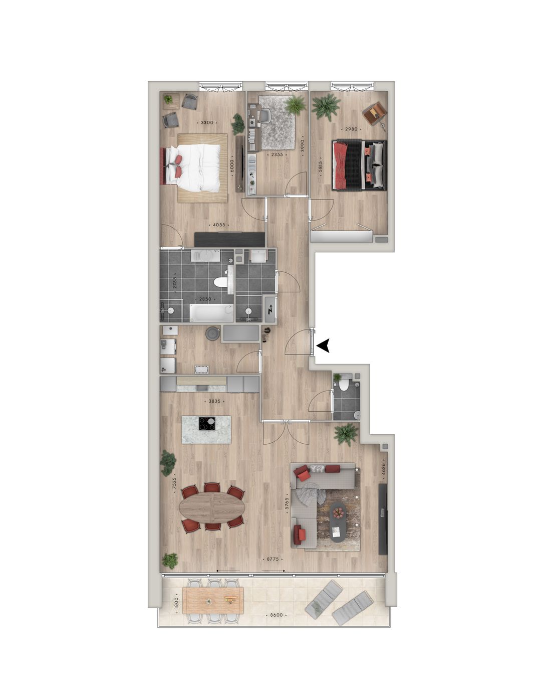 Foto 2 van Top-appartement (Bouwnr. 9)