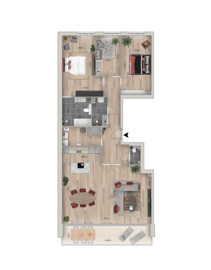 Foto 2 van Top-appartement (Bouwnr. 9)