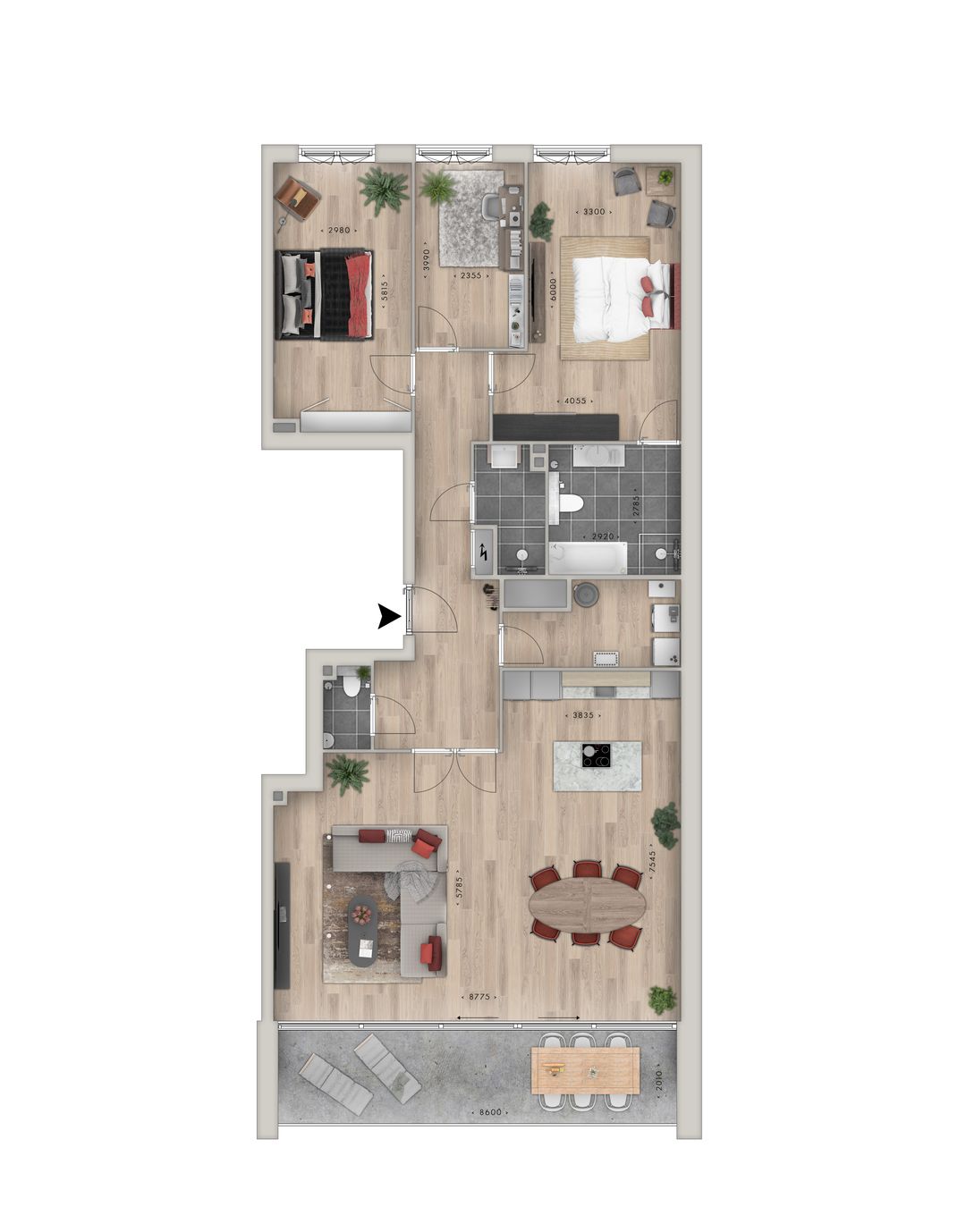 Foto 2 van Top-appartement (Bouwnr. 12)