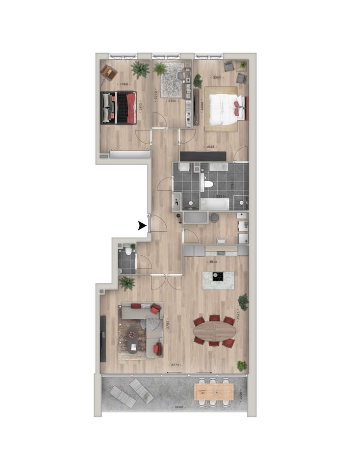 Foto 2 van Top-appartement (Bouwnr. 12)