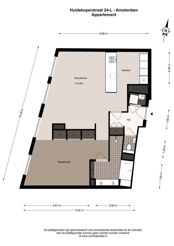 Foto 32 van Huidekoperstraat 24-L