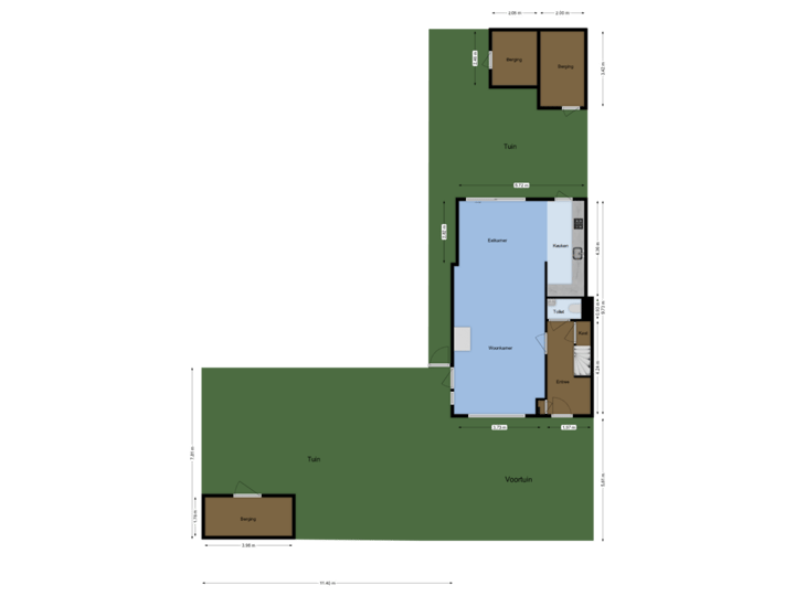 Begaande grond met tuin
