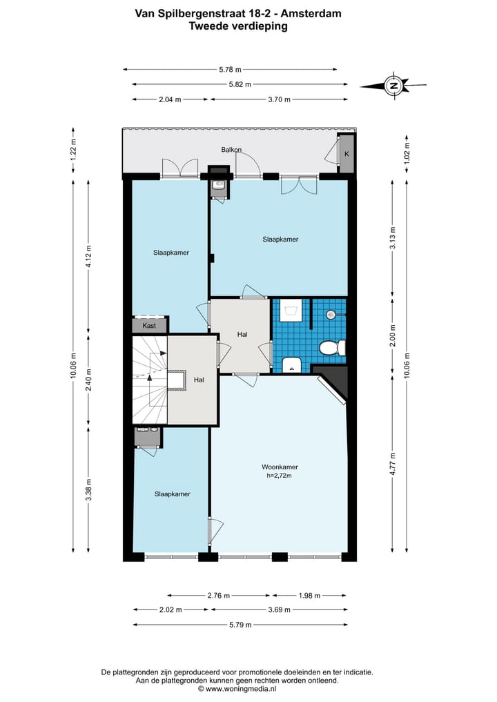 Foto 38 van Van Spilbergenstraat 18-2