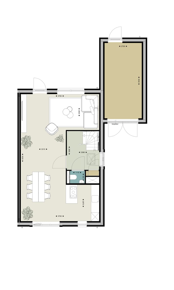 Foto 5 van 2 onder 1 kap woning (Bouwnr. 14)