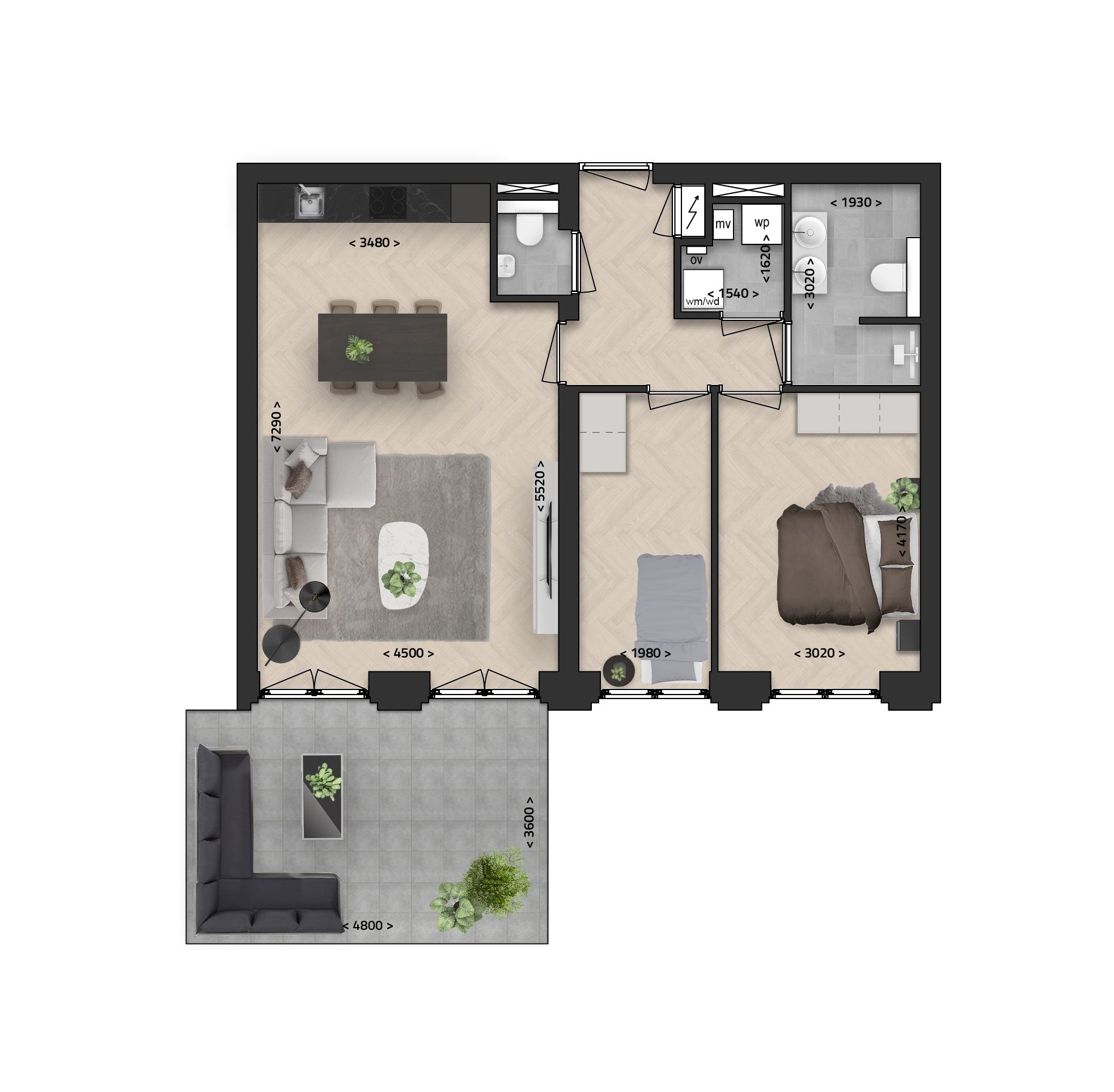 Foto 3 van Appartement 27 (Bouwnr. 27)