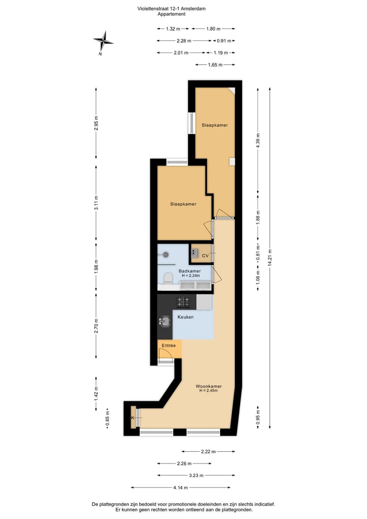 Foto 20 van Violettenstraat 12-1