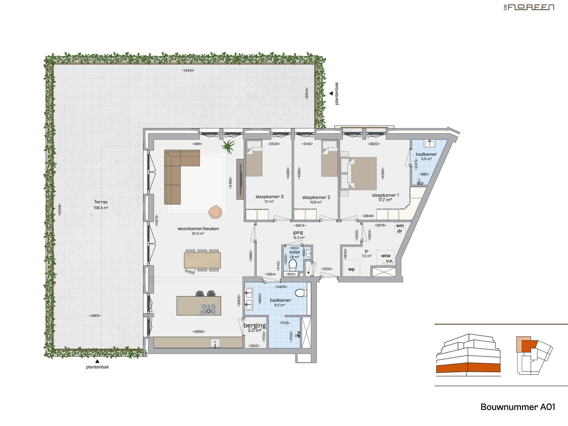 Foto 6 van Appartement (Bouwnr. A1)