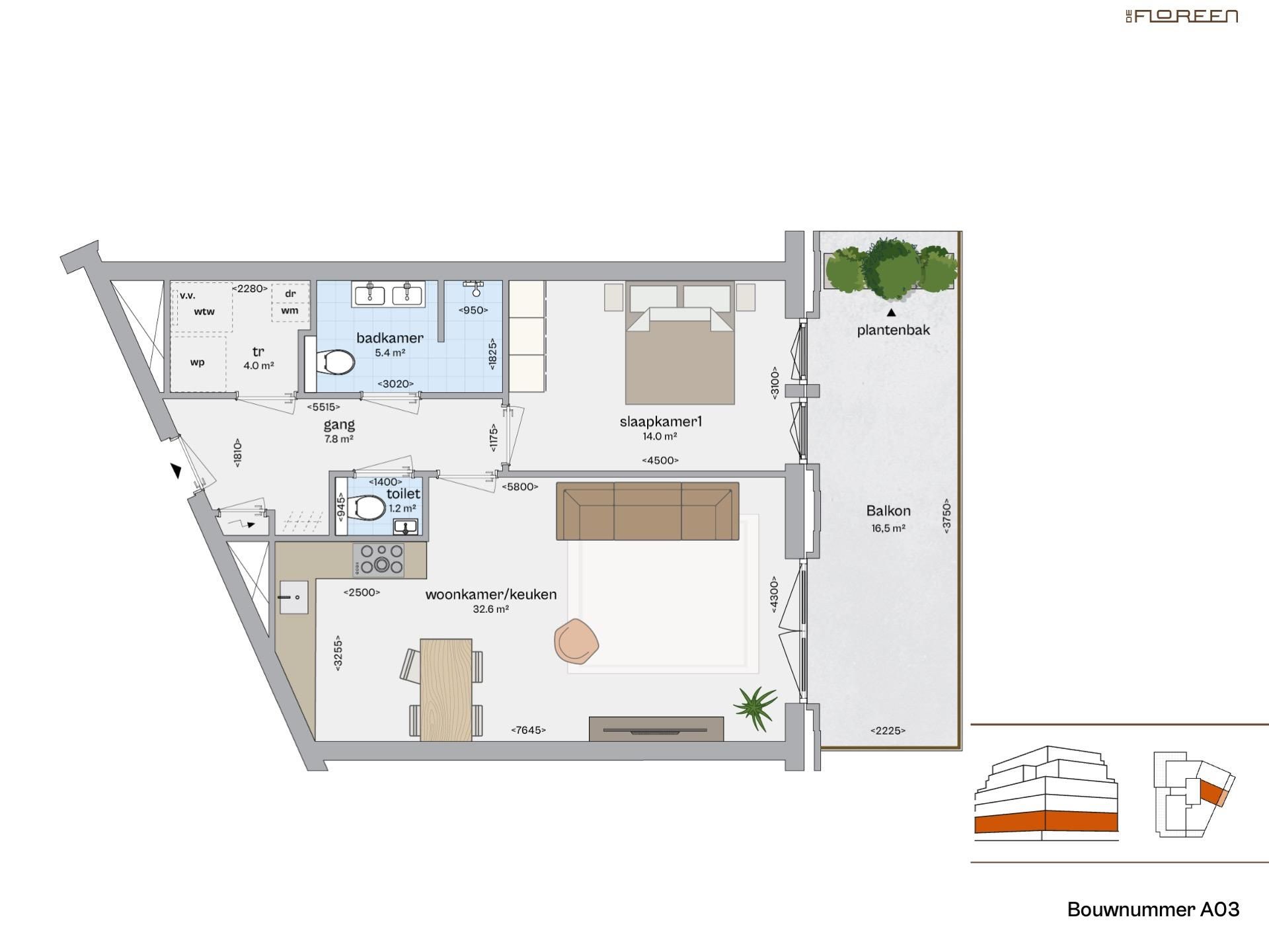 Foto 6 van Appartement (Bouwnr. A3)