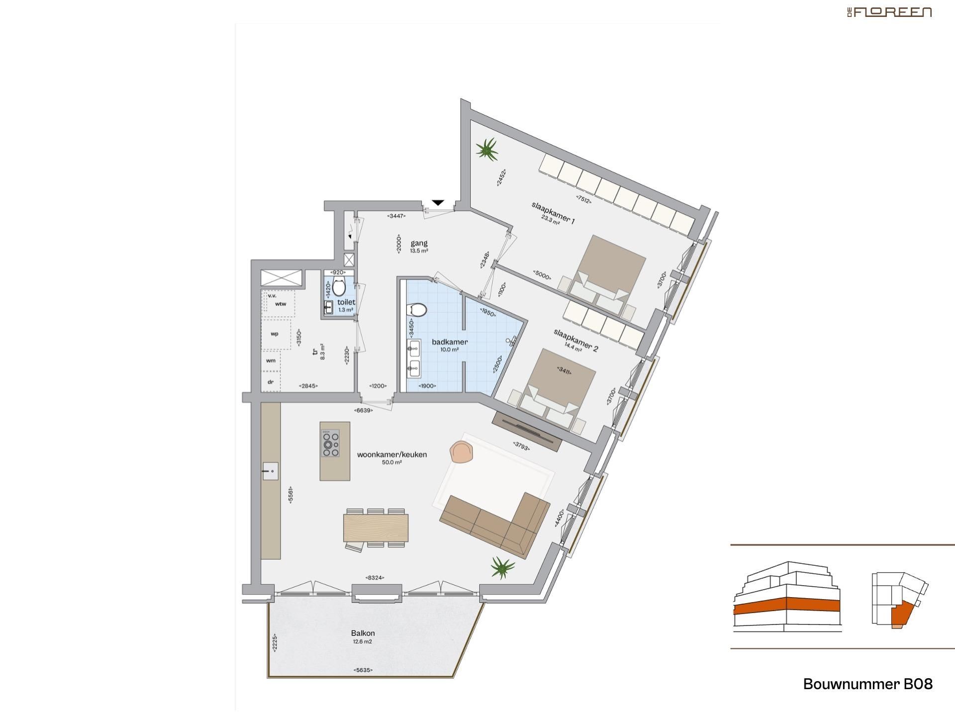 Foto 6 van Appartement (Bouwnr. B8)