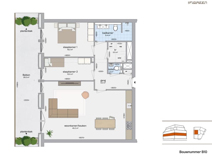 Foto 6 van Appartement (Bouwnr. B10)