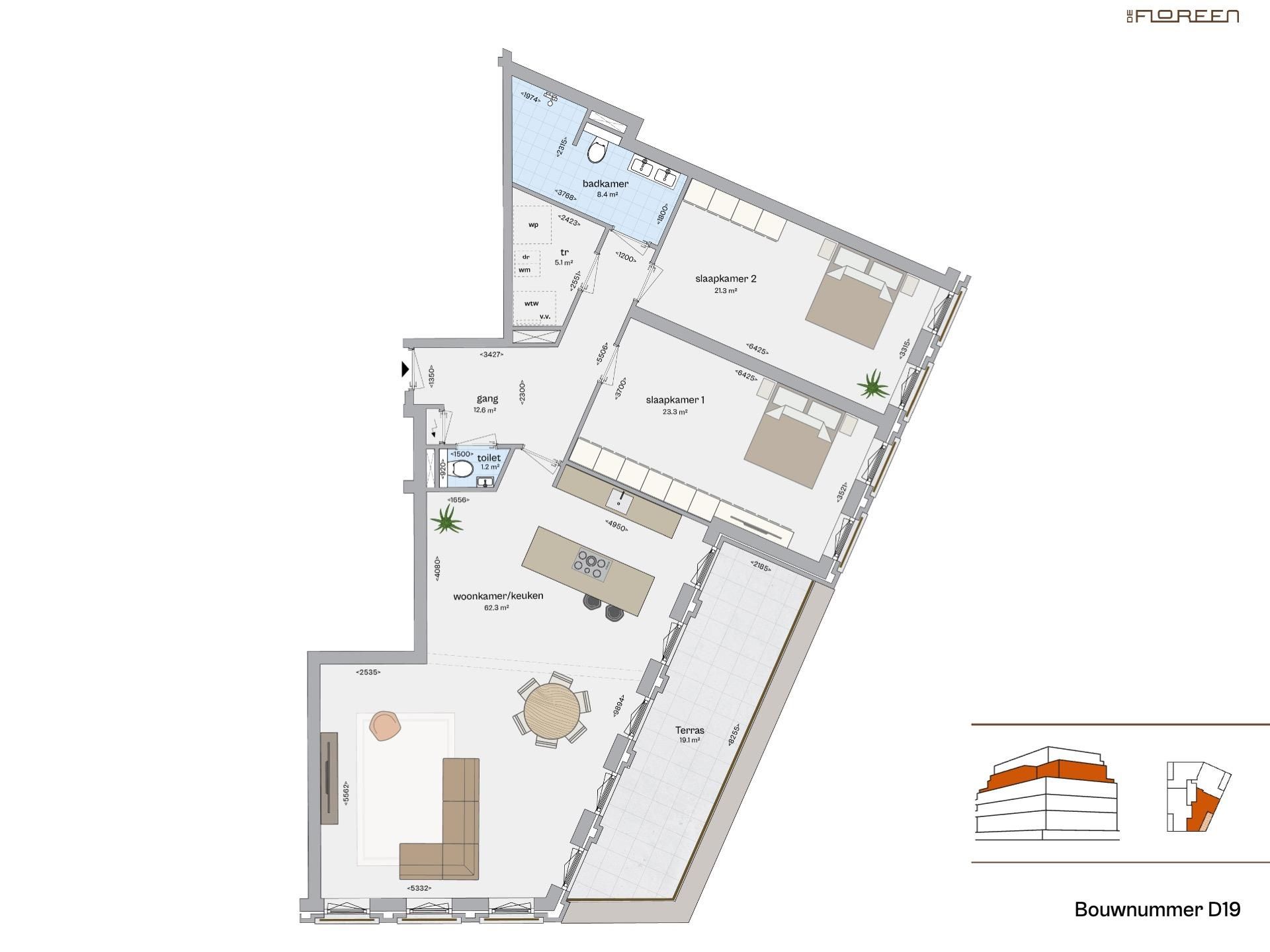 Foto 6 van Appartement (Bouwnr. D19)