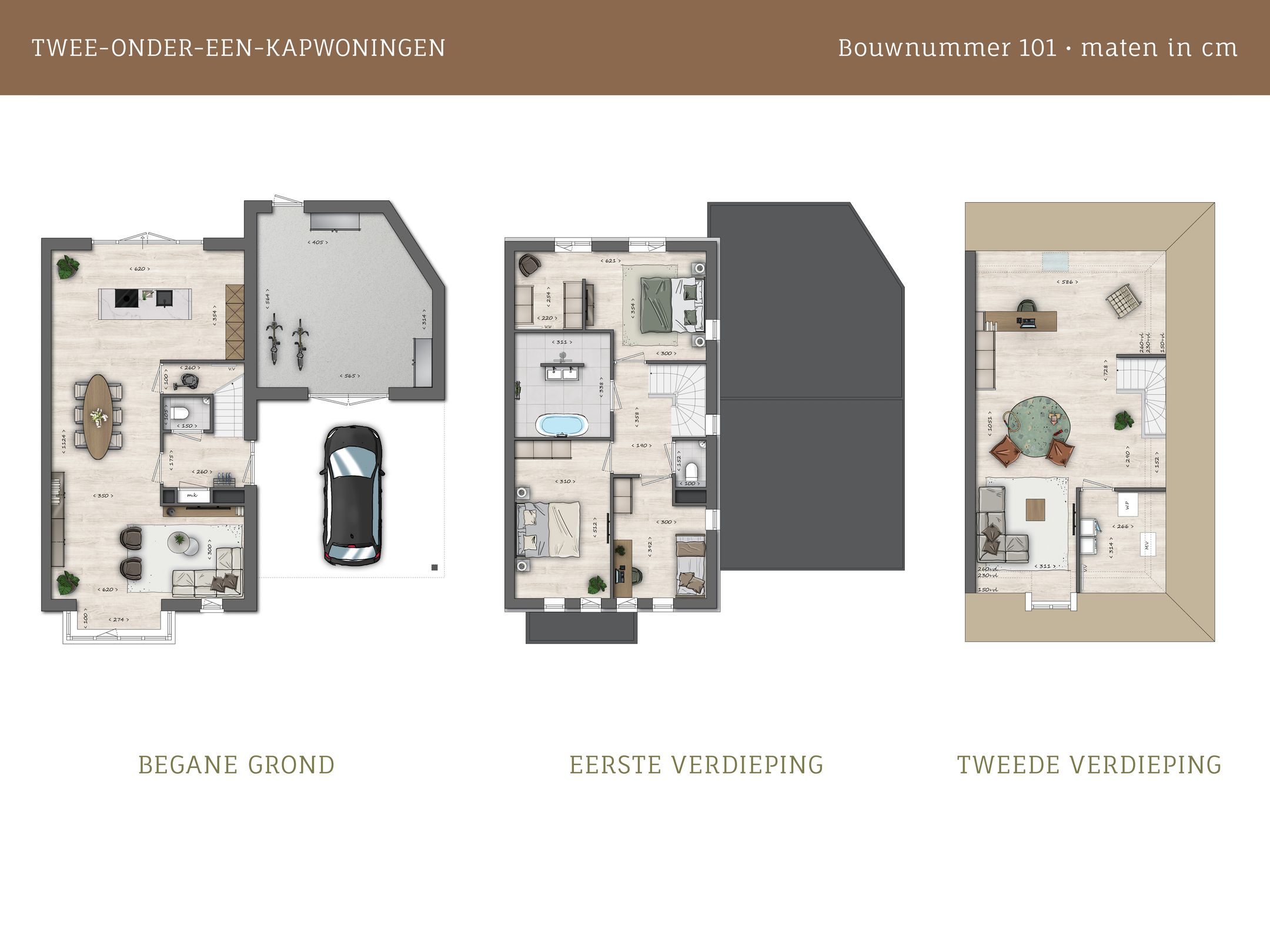 Foto 9 van Twee-onder-een-kapwoning (Bouwnr. 101)