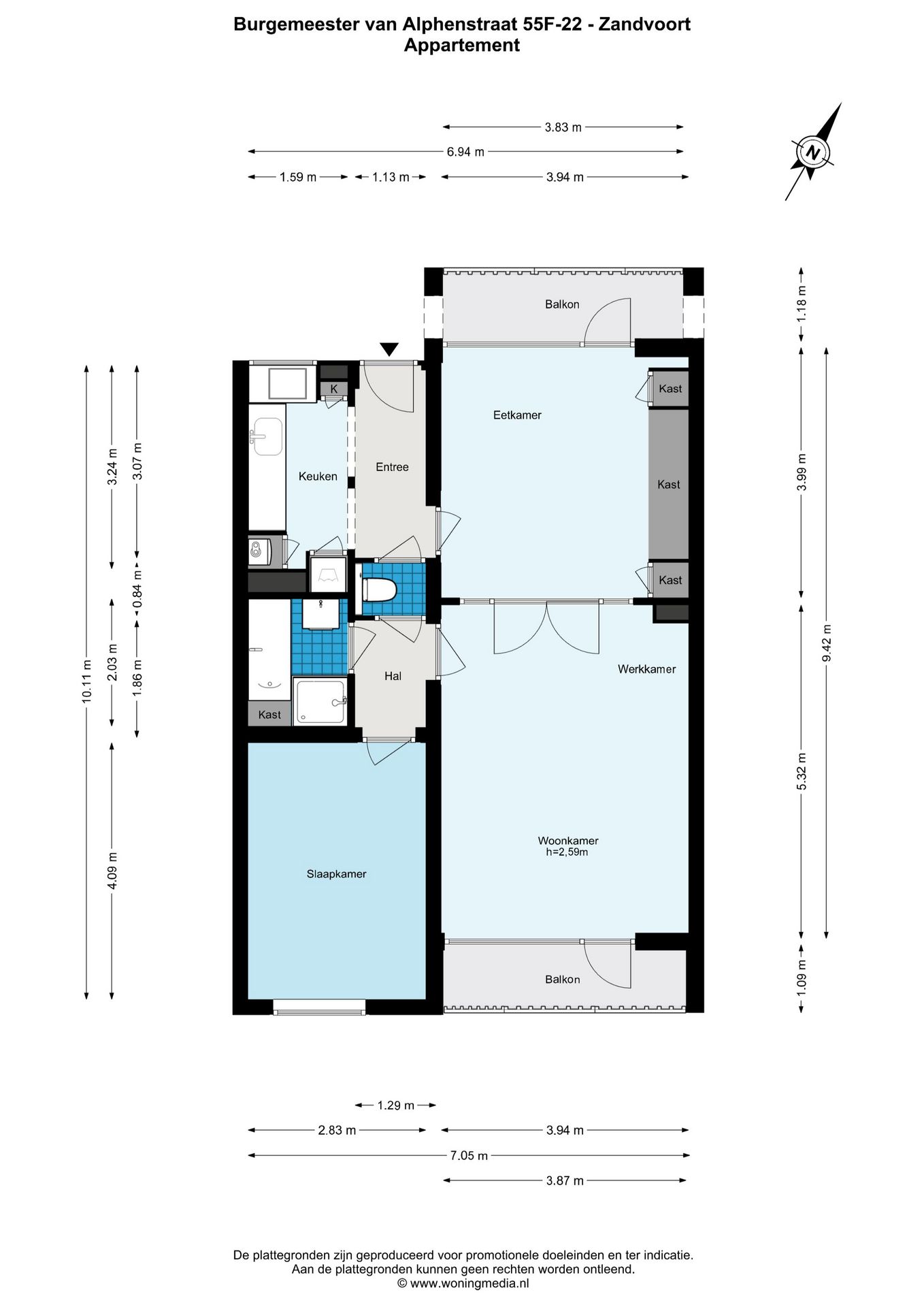 Foto 29 van Burgemeester van Alphenstraat 55-F22