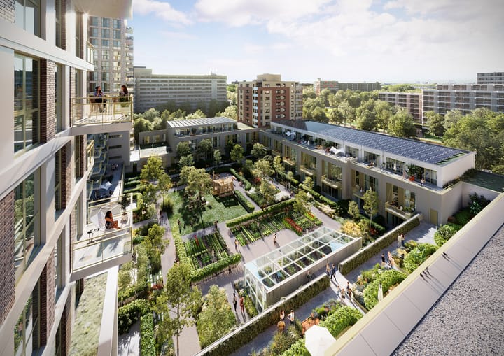 Foto van De Hofwoningen Portiekflat