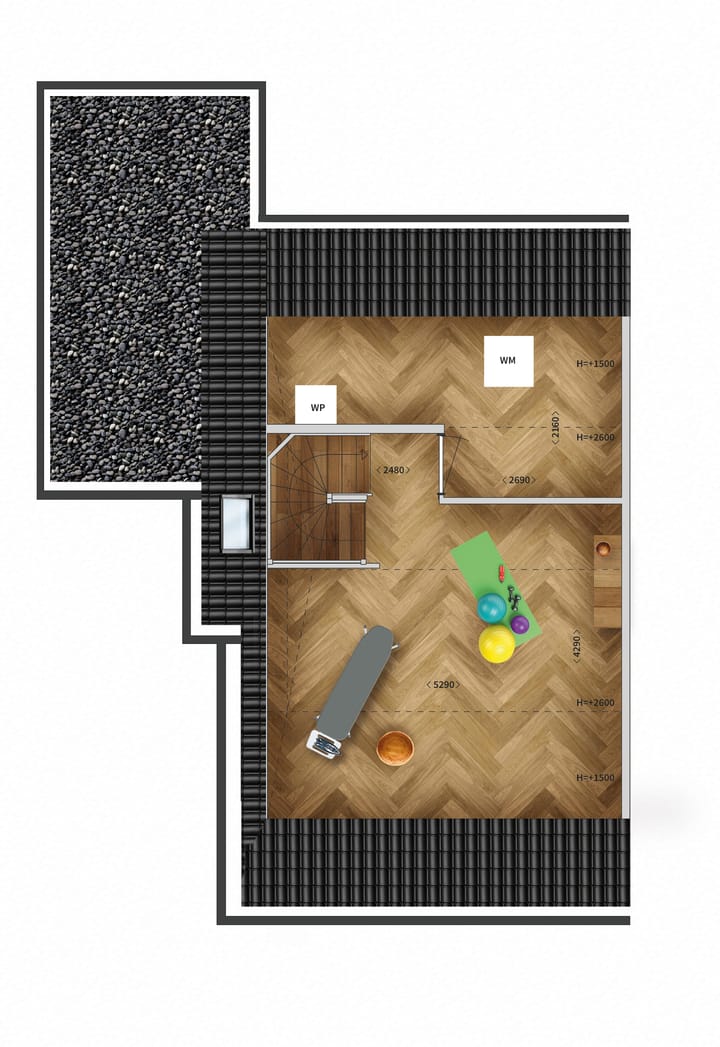 Foto 4 van Twee-onder-één-kapwoning (Bouwnr. 4)