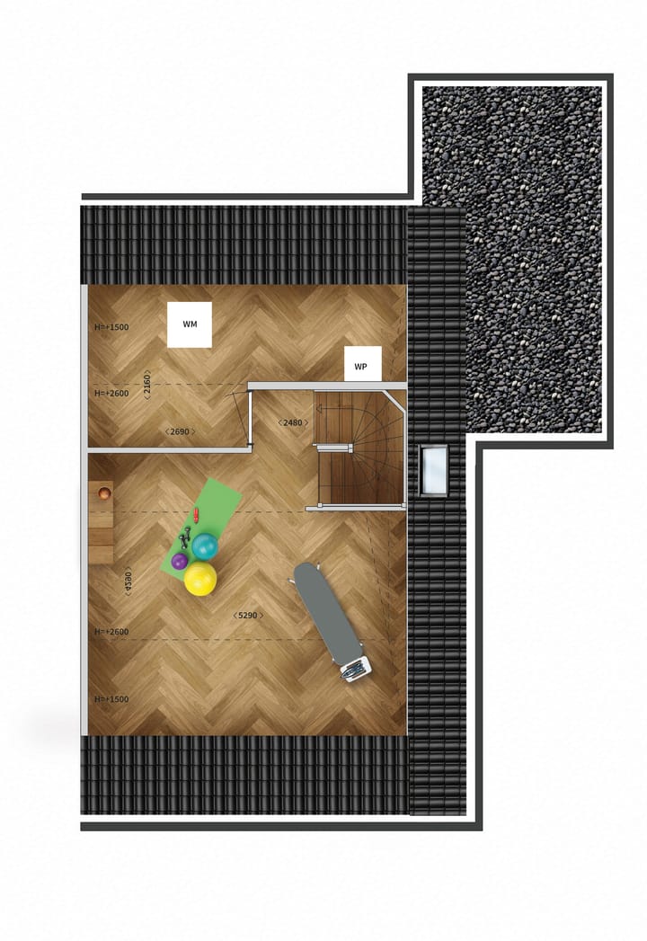 Foto 4 van Twee-onder-één-kapwoning (Bouwnr. 5)