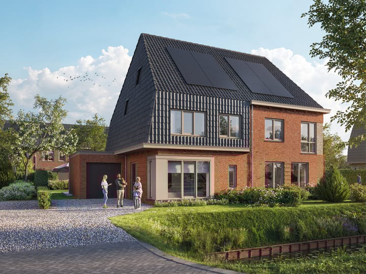 Foto 1 van Twee-onder-één-kapwoning (Bouwnr. 5)