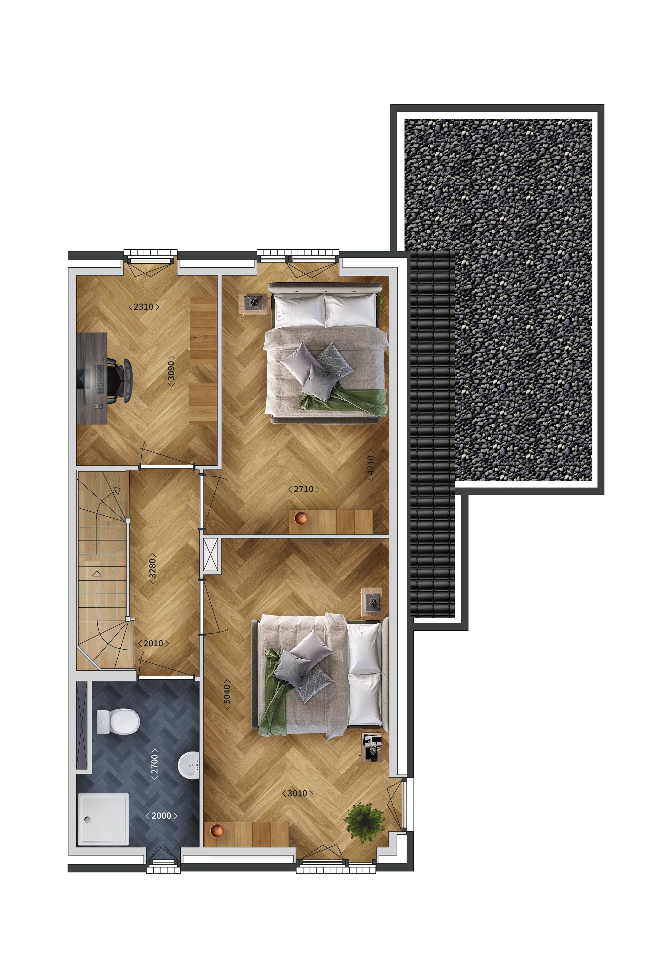 Foto 3 van Twee-onder-één-kapwoning (geschakeld) (Bouwnr. 29)