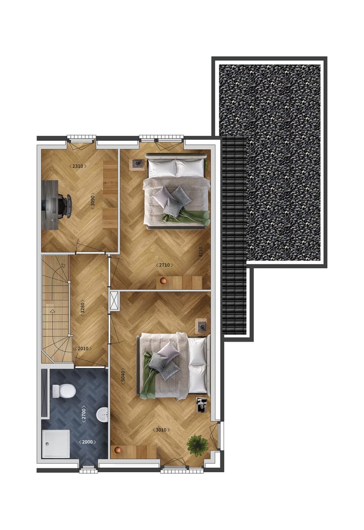 Foto 3 van Twee-onder-één-kapwoning (geschakeld) (Bouwnr. 31)