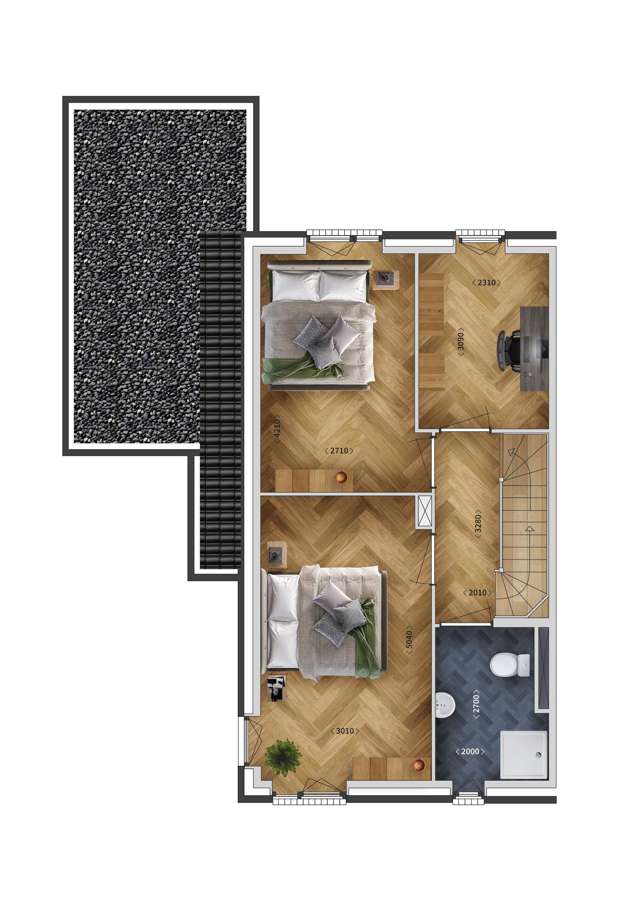 Photo 3 of Twee-onder-één-kapwoning (geschakeld) (Bouwnr. 32)