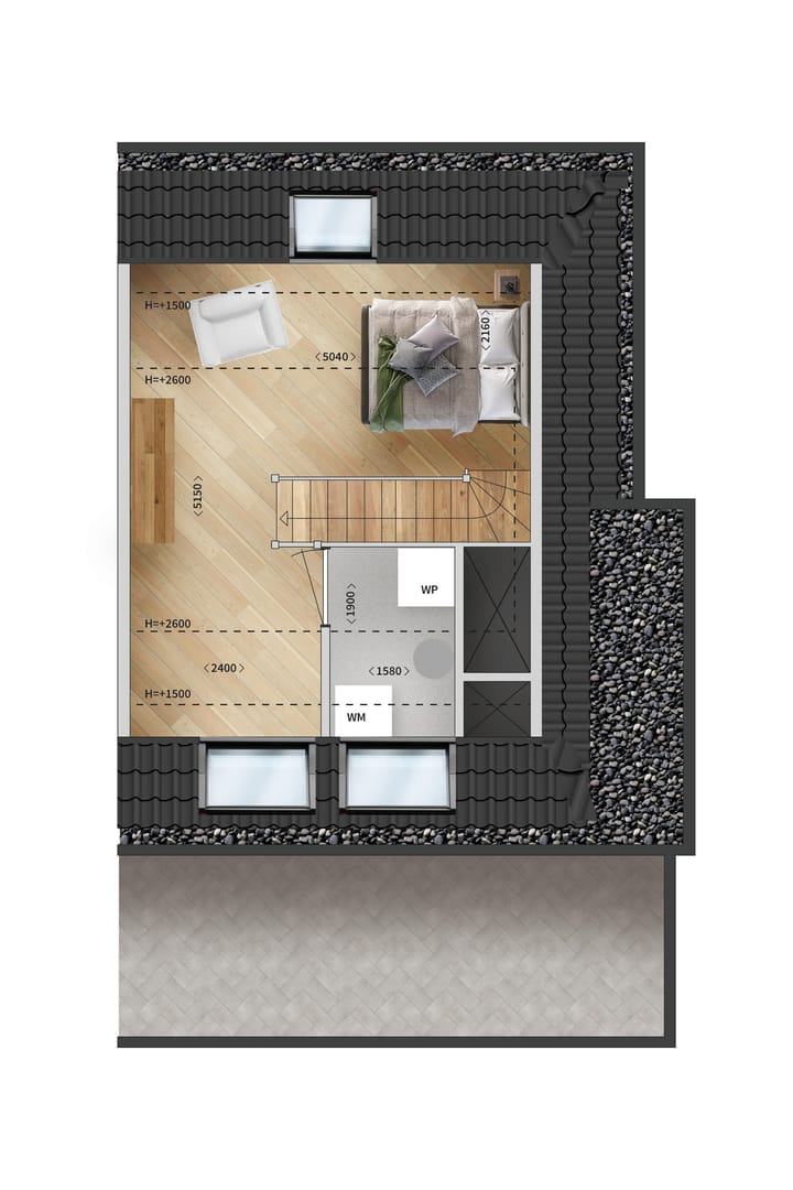 Photo 3 of Bovenwoning (Bouwnr. 26)