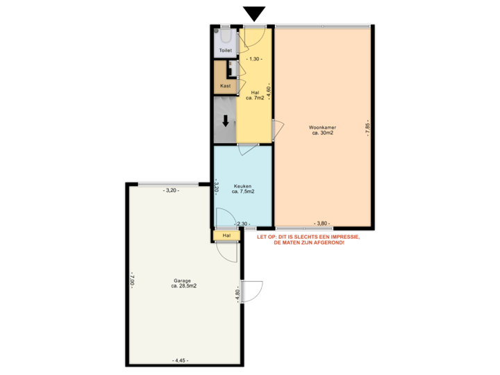 Begane grond (huidige situatie)